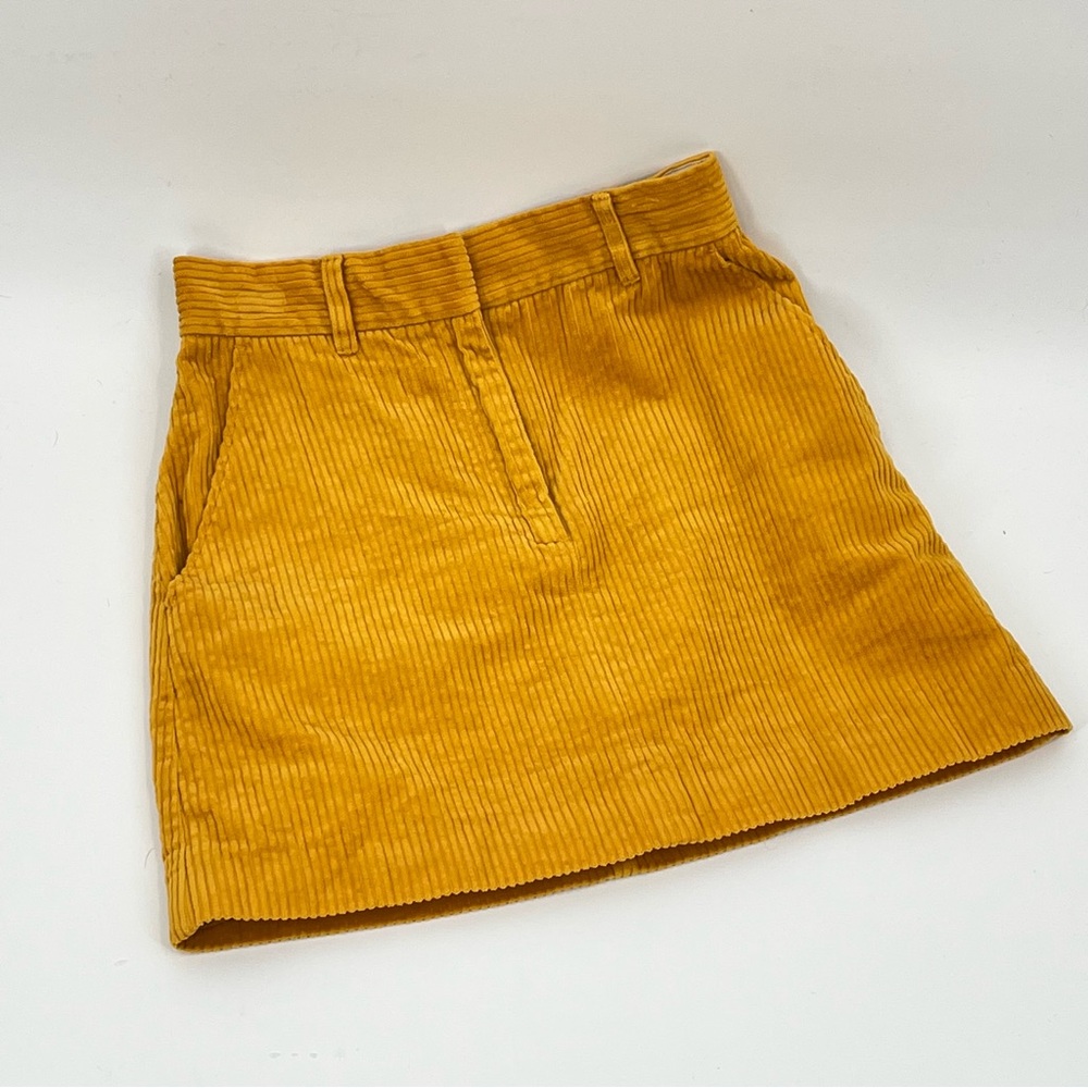 H&M Mustard Mini Skirt